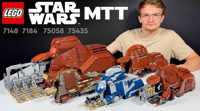 Сравнение всех МТТ _ LEGO Star Wars MTT Sets 7148, 7184, 75058, 75435 ...