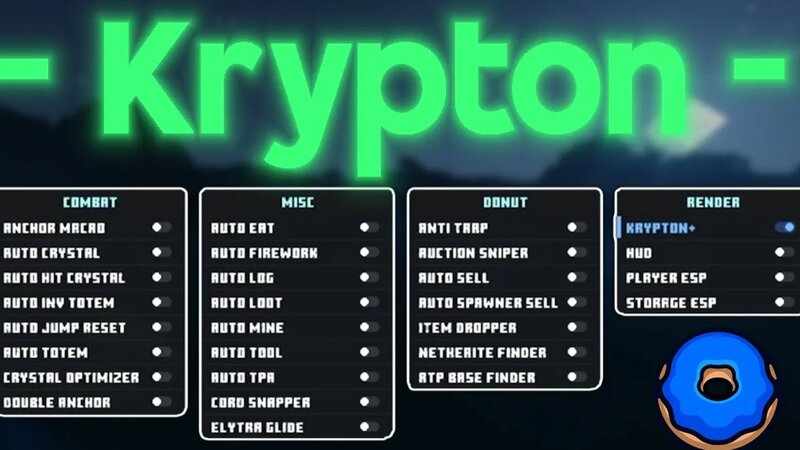 Download Krypton Client | Minecraft 1.21 Ghost Hack Client | Donutsmp ...