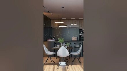 Трёхкомнатная квартира 152,6 кв.м. (Кухня - Гостиная) - ЖК «Тессинский, 1»