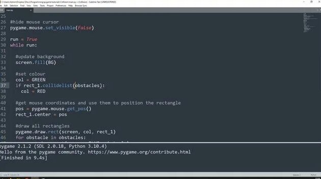 Collisions in Pygame - Beginner Tutorial - Смотреть онлайн в поиске ...