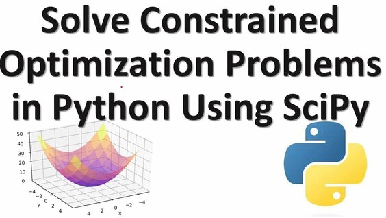 Solve Constrained Optimization Problems in Python by Using SciPy ...