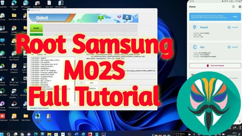 How to root samsung M02S , M02 , A02S any samsung devices from this ...