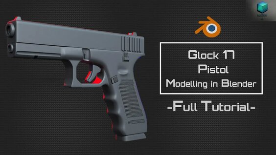 Blender - Glock 17 Pistol Modelling - Full Tutorial - Смотреть онлайн в ...