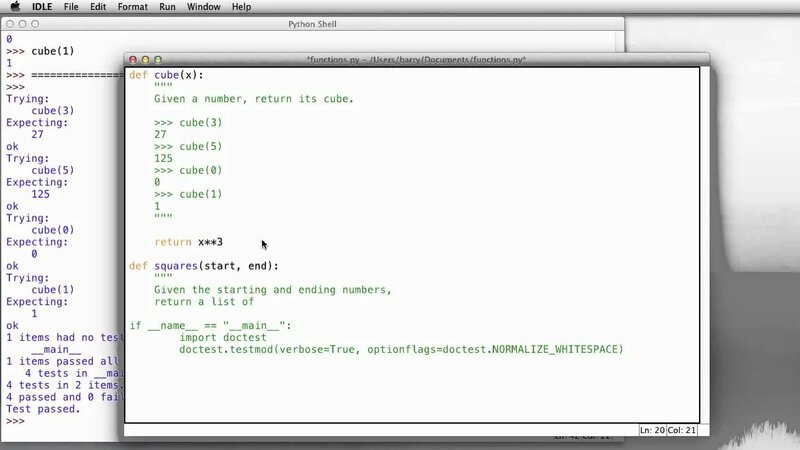 Python: Defining Functions - Смотреть онлайн в поиске Яндекса по Видео