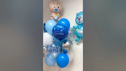 Воздушные шары для выписки из роддома