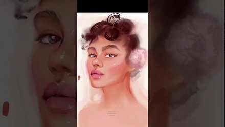Digital portrait on Ipad PRO - Портрет в акварельном стиле
