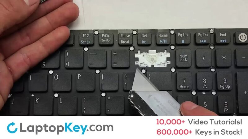 Acer Keyboard Keys Repair Installation Aspire E5 E15 E17 F15 Travelmate ...