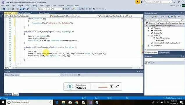 Face Detection And Recognition Using Emgu, OpenCv and c# (Step By Step ...