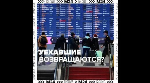 Многие из уехавших россиян уже возвращаются – Москва 24 — Видео от Москва 24