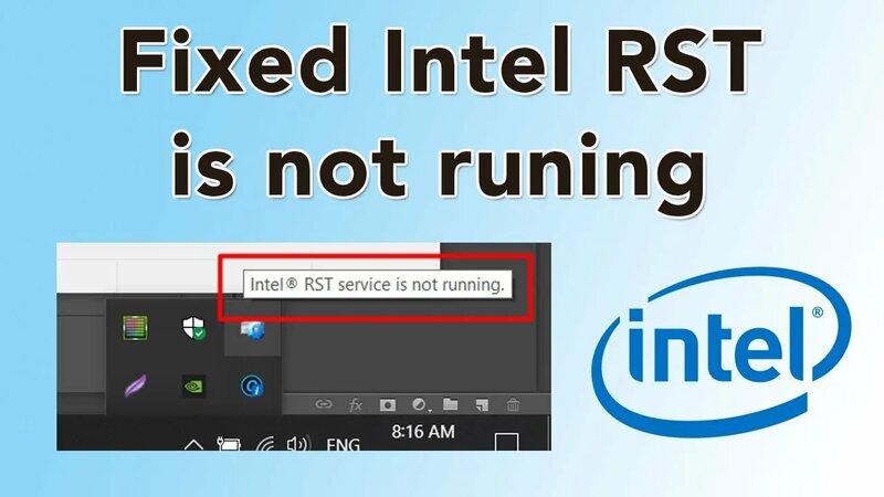 How to Fix Intel RST (Intel Rapid Storage) is not running - Смотреть ...