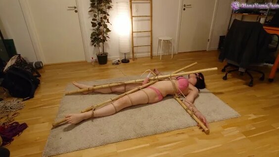 Watch Tickle & vibrator torture with gag & blindfold: Girl spread eagle tied to bamboo in Chinese (Simplified) on Pornhub.com, the best hardcore porn site.
