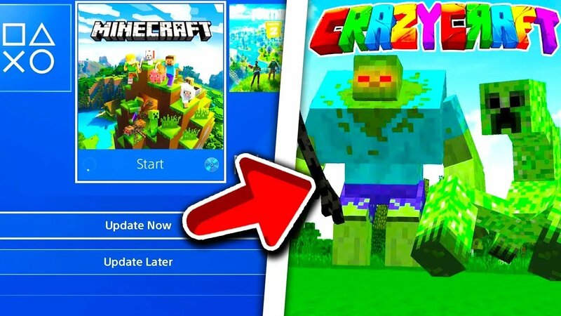 Minecraft PS4 Bedrock - How To Install CrazyCraft Modpack | Minecraft ...