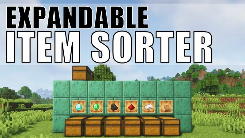 Item Sorter Minecraft | How to build an Easy Automatic Item Sorter ...