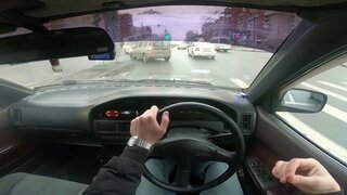 Обзор от первого лица Toyota Corolla 1990 года.  Самая надежная машина до 100 тысяч.  Правый руль