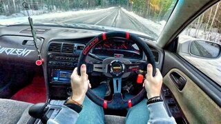 1996 Toyota Mark II (X90, 2.5 AT, 180hp Japan Classics) - POV TEST Drive