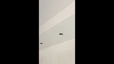 Потолок из гипсокартона в классическом стиле и отделка потолочным плинтусом из полистирола