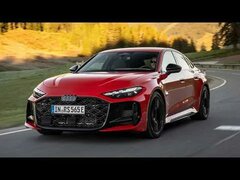 Совершенно новый седан Audi RS 5 2026 года — тест-драйв, экстерьер и интерьер.