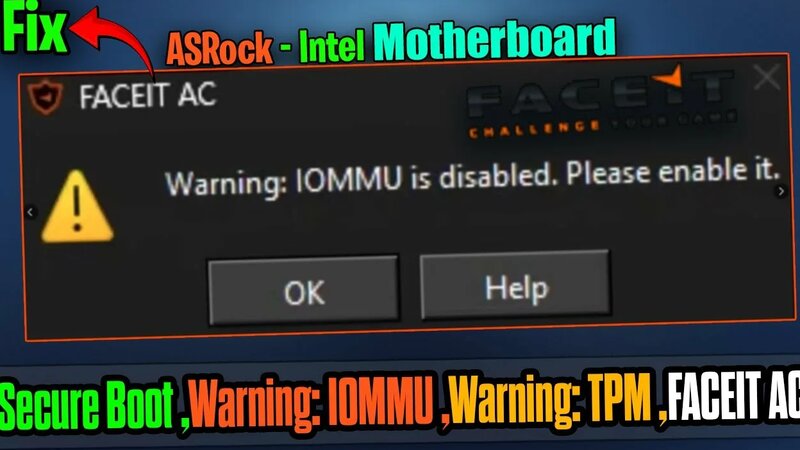 Fix Faceit AC Warning | Iommu Is Disabled – Enable It Safely - Yandex ...