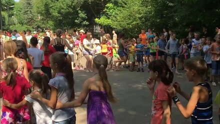Лагерь Родничок в Гофицком 3 смена 2016 г утренняя линейка