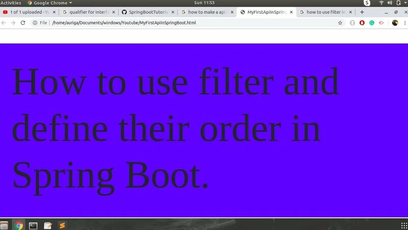 how to use filter(multiple) in spring boot? PART-2 - Смотреть онлайн в ...