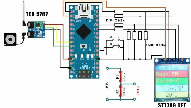 FM radio приёмник Tea5767 на Arduino - Смотреть онлайн в поиске Яндекса ...