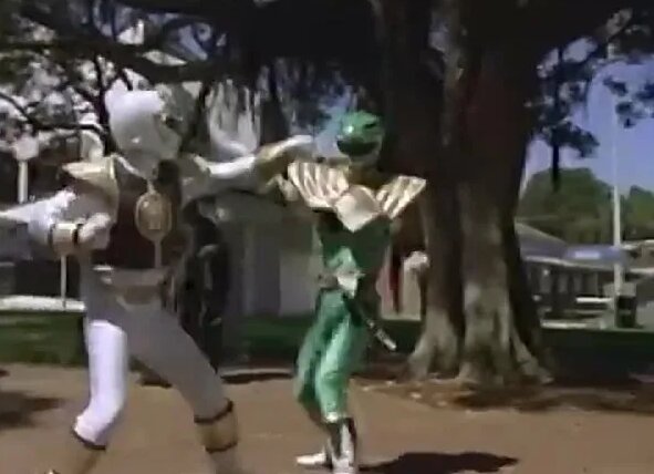 Green Ranger vs White Ranger ｜ Return of the Green ranger ｜ Mighty ...