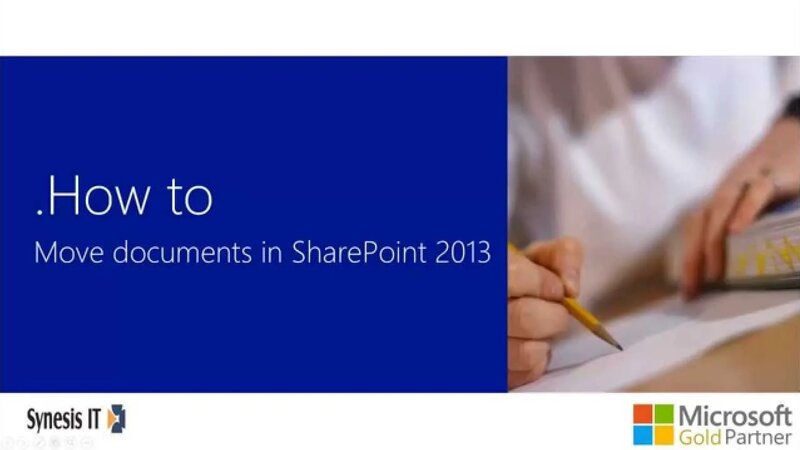 How to Move Files and Folders in SharePoint Office 365 - Yandex Video ...