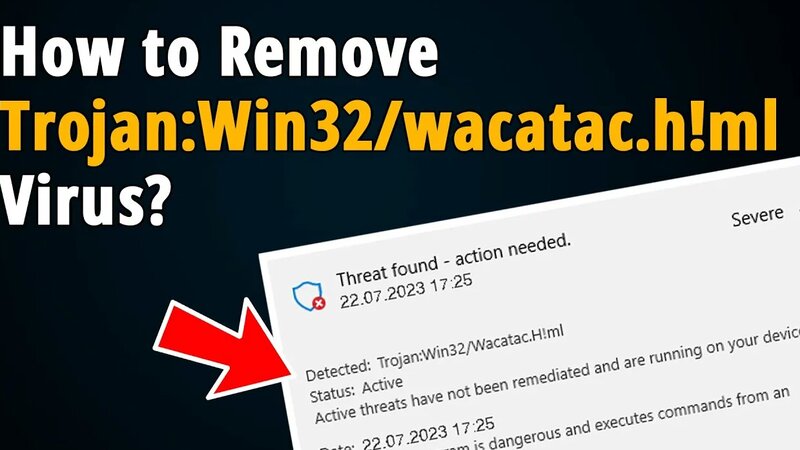 How To Get Rid Of Trojan Win32 Wacatac H Ml Virus Step To Step