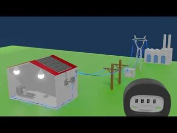 Работа сети с солнечными батареями