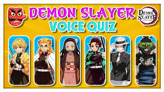 DEMON SLAYER 50 VOICES QUIZ 👺🎧 Demon Slayer: Kimetsu no Yaiba