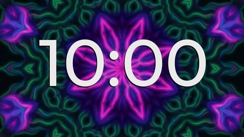 10 Minute Countdown Timer with Calming Music & Mesmerizing Visuals ...