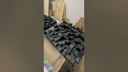 Акустические диффузоры skyline black 65x75 см