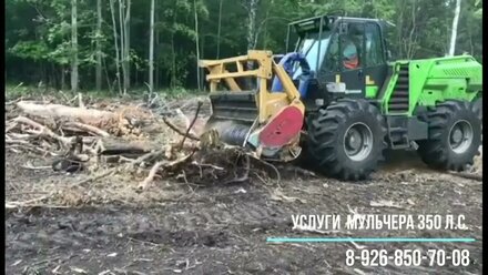 Утилизация порубочных мощным мульчером