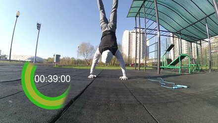 прогресс в стойке на руках
