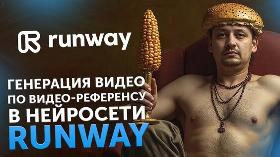 Генерация видео по видео-референсу в нейросети RunWay — Видео от Клуб Удаленщиков + Нейрос...
