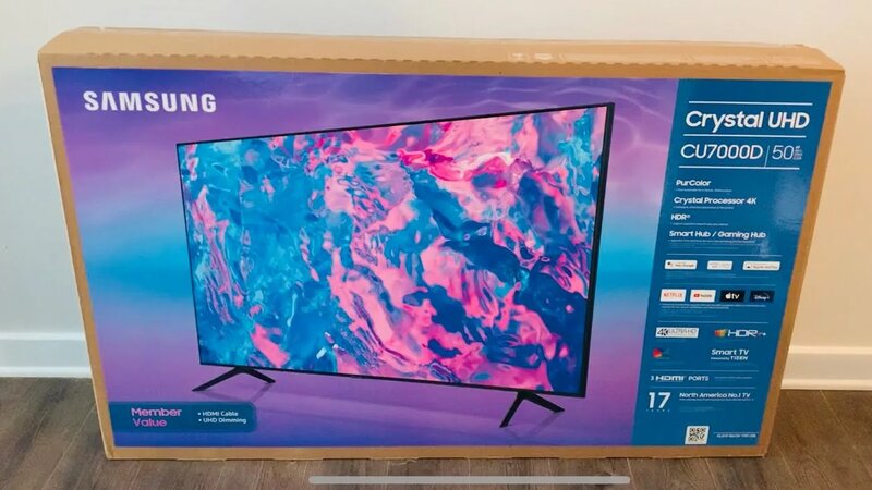 Samsung 50” Cu7000 Crystal UHD 4K Smart TV Unboxing & Setup - Смотреть ...