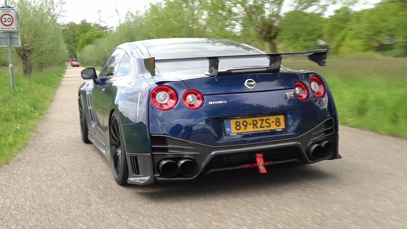 2000hp Nissan GT-R R35 - Start, Accelerations, Flames & Drag Racing ...