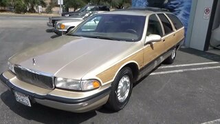 1996 Buick Roadmaster Estate wagon test drive at Laguna Classic Cars, Laguna Beach, Ca