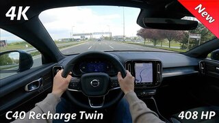 Volvo C40 Recharge Twin 2022 - POV test drive & FULL Review in 4K | 408 HP