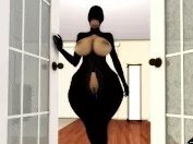 Big Booty Ebony GILF Mrs. JIggles Gangbanged by youg horny college boys