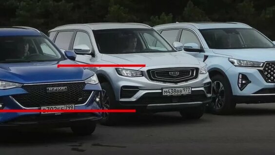 Популярные китайские кроссоверы с полным приводом – тест в цифрах — Видео от За рулем