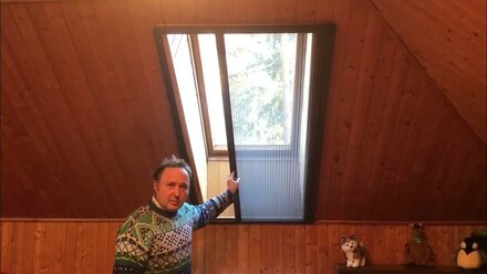 Москитные сетки плиссе на мансардные окна