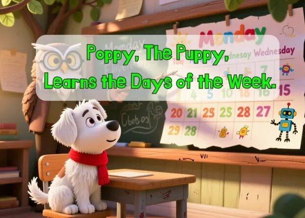 Poppy learns the days of the week. (Episode 4) — Видео от English ...
