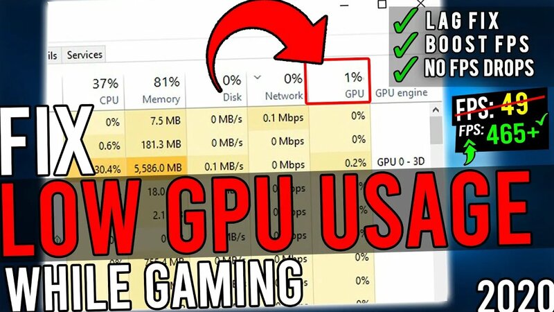 How To Fix Low GPU Usage While Gaming Increase GPU Performance FPS ...