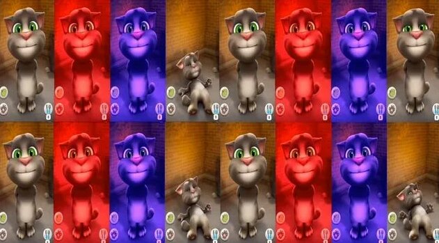 My Talking Tom Cat Funny Color Compilation Kids Education Animation ...