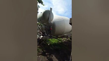 Пескоструйная обработка миксер на базе КАМАЗа.