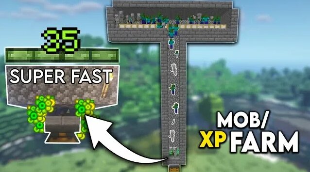 Minecraft: EASY MOB XP FARM Tutorial! 1.19 (Without Mob Spawner ...