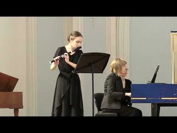 Карл Филлип Эммануил Бах: соната для флейты и клавесина ми мажор
