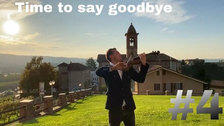 Time to say goodbye violin. Anton Gerasymov violin cover. Italy. Италия и скрипка