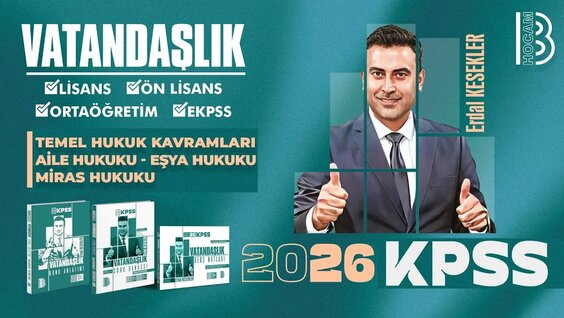 7) 2026 KPSS Citizenship - Basic Legal Concepts - Family Law - Property ...
